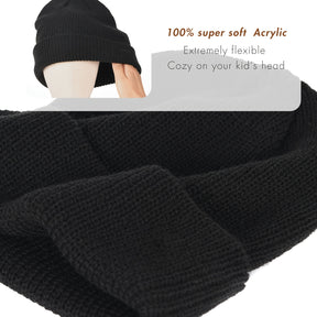 Black SnuggleCap Beanie