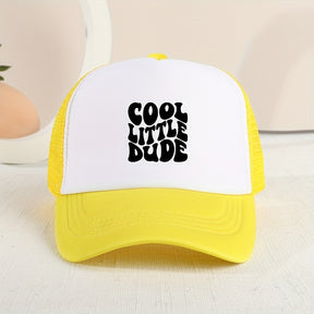 Yellow And White Dude Cap