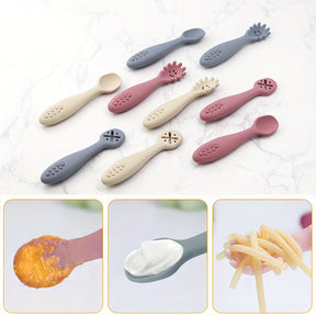 Beige SoftBite Spoons