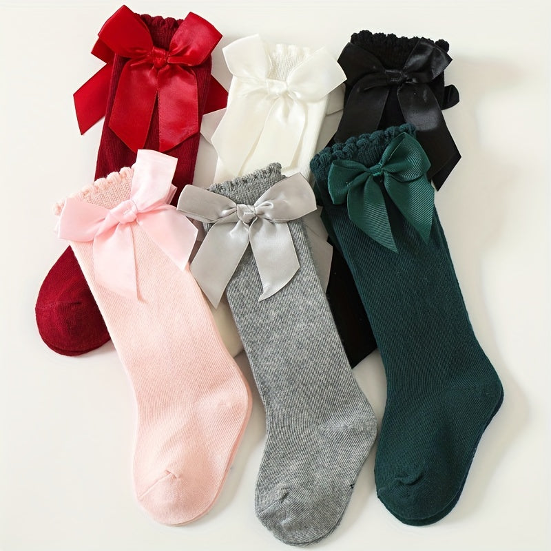 Light Gray PrincessBows Socks