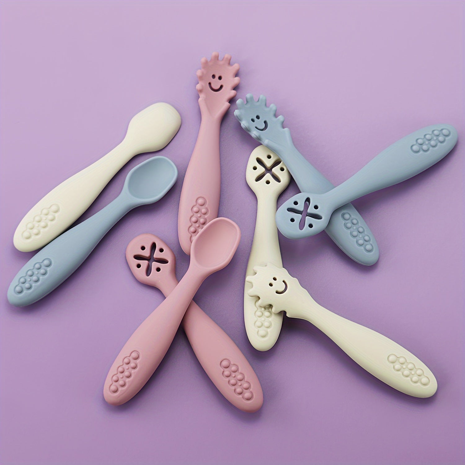 Beige SoftBite Spoons