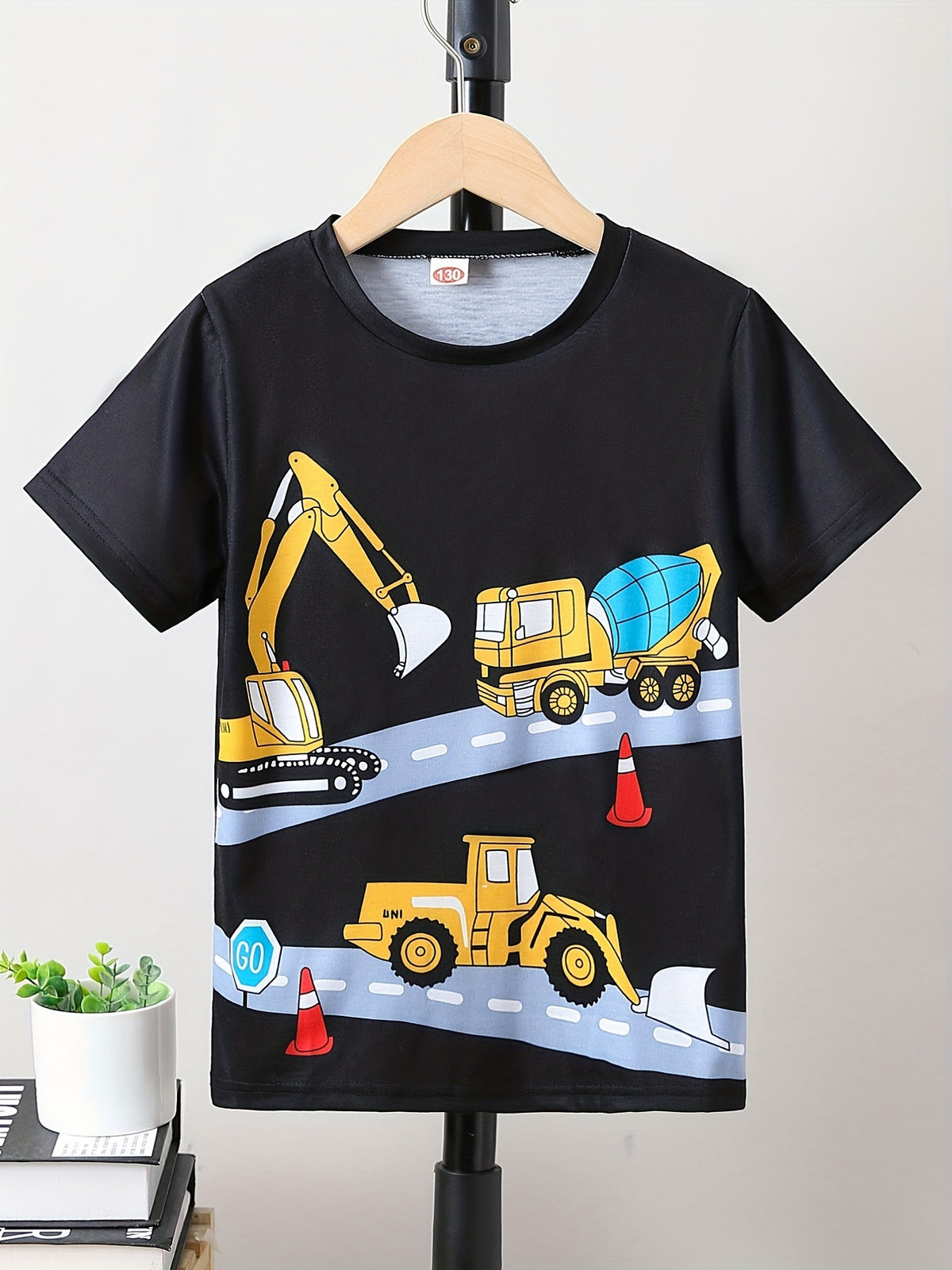 Black Digging Fun Tee