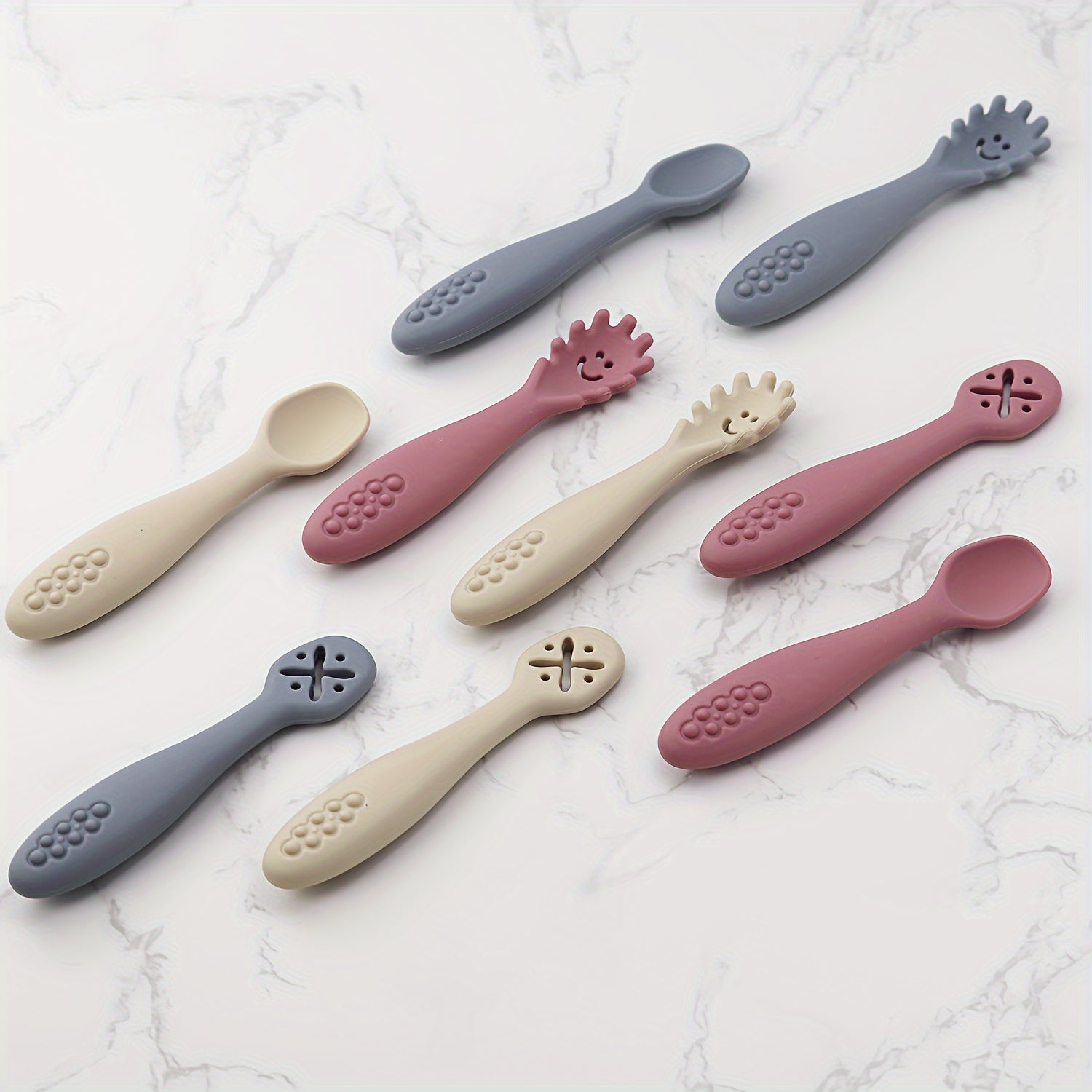 Rose Pink SoftBite Spoons