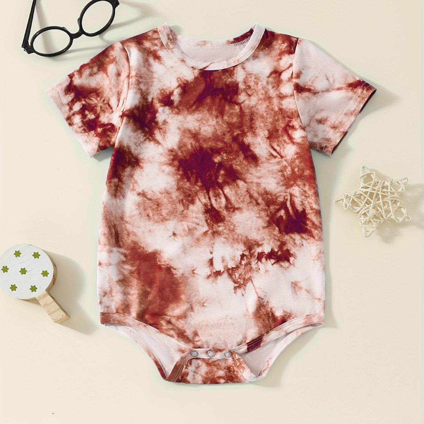 Brick Red RainbowRomp Bodysuit