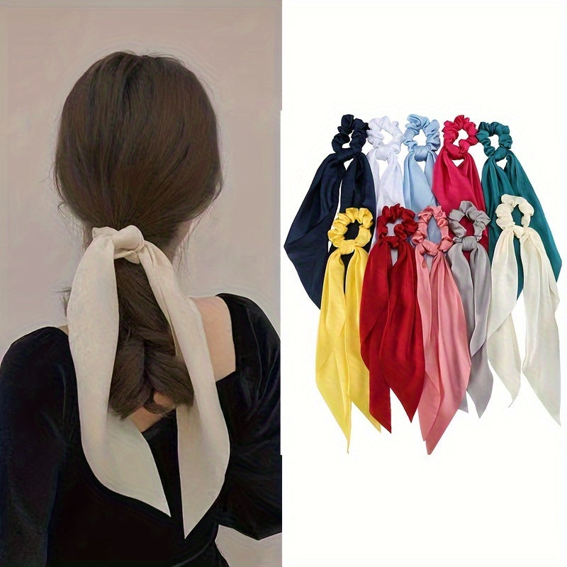 Satin Hair Tie Style 5+Style 7