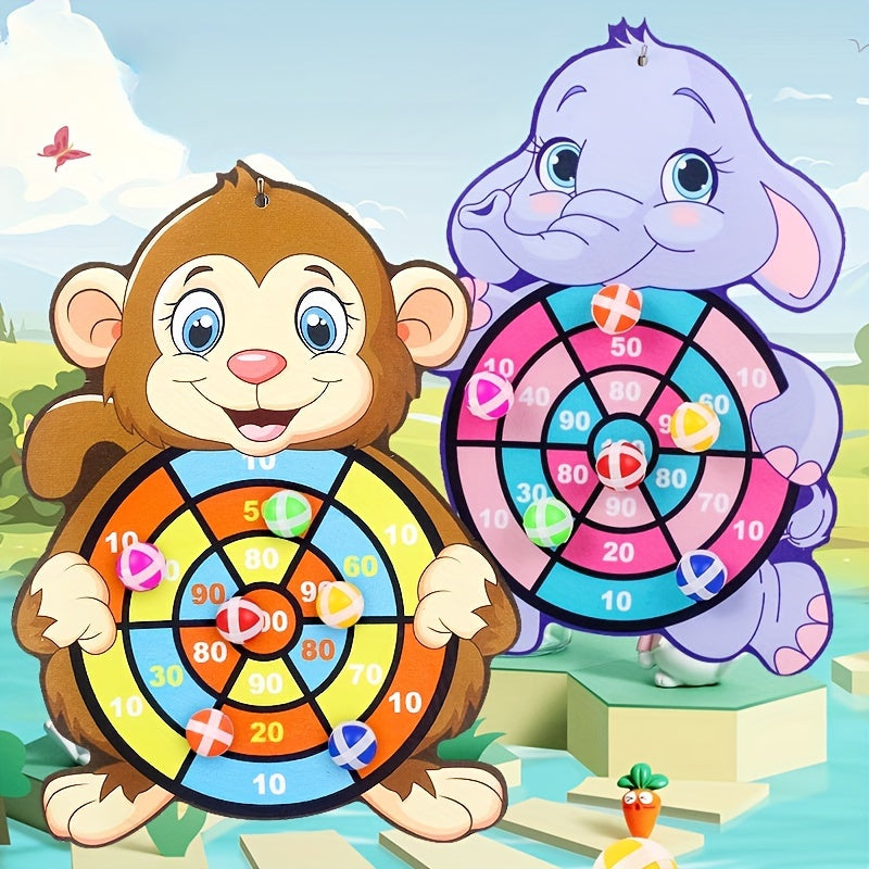 Monkey+3 Balls+1 Hook Animal Dart Fun