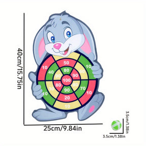 Rabbit+3 Balls+1 Hook Animal Dart Fun