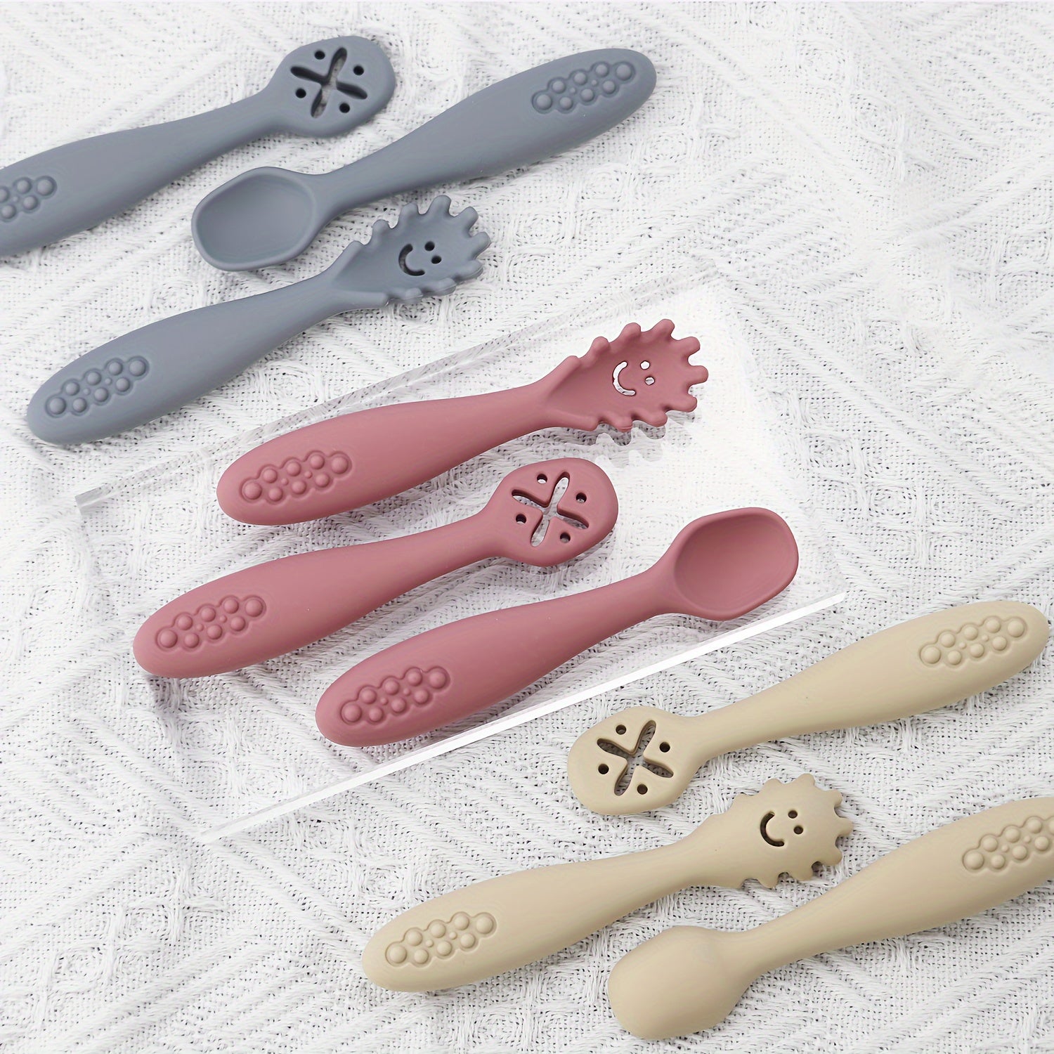 Rose Pink SoftBite Spoons